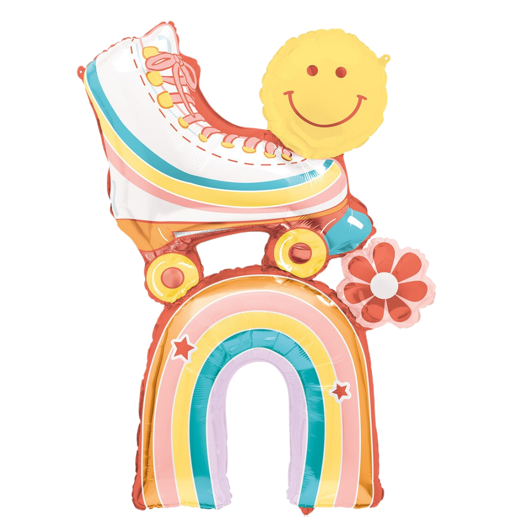 Rollerskate And Rainbow