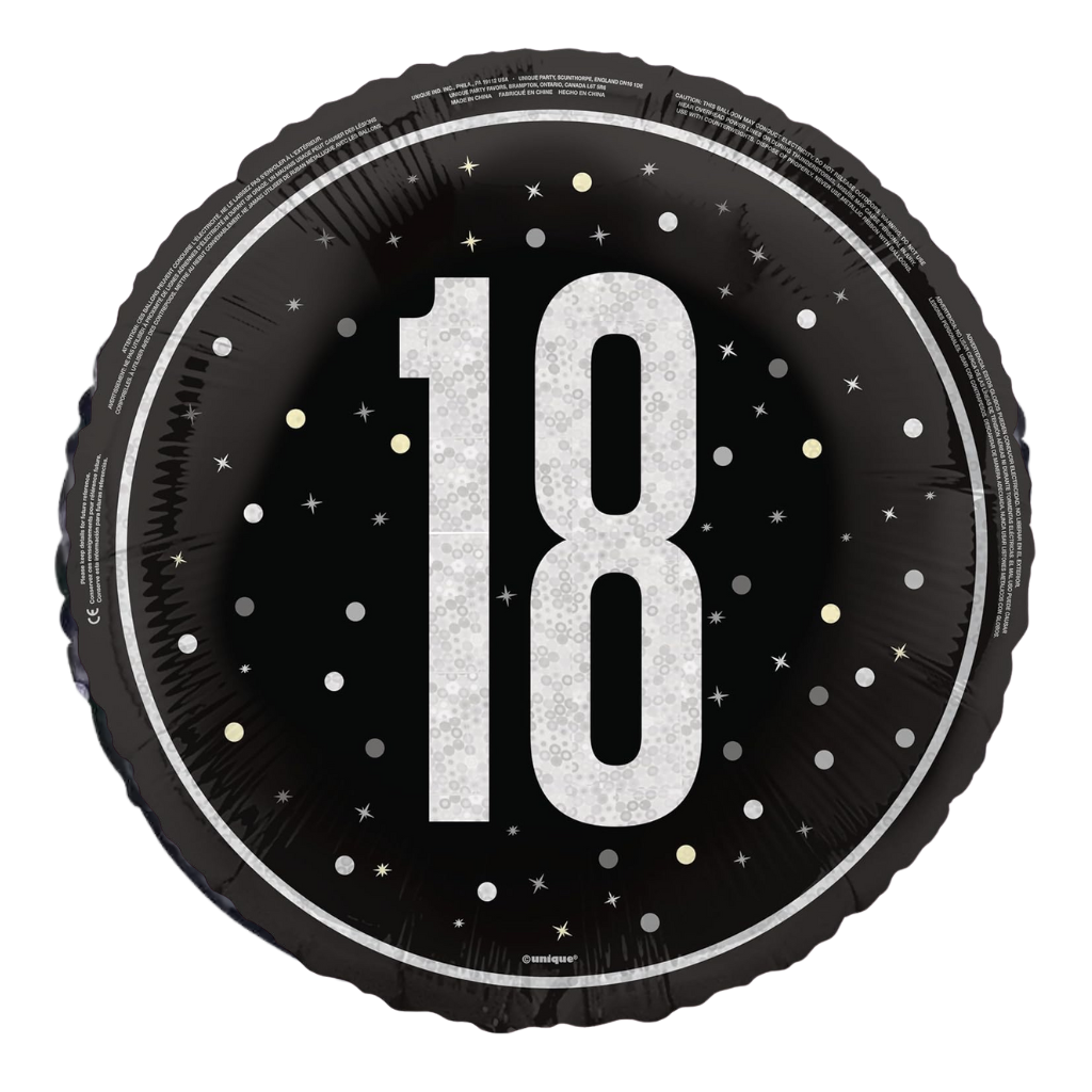 18 Black & Silver