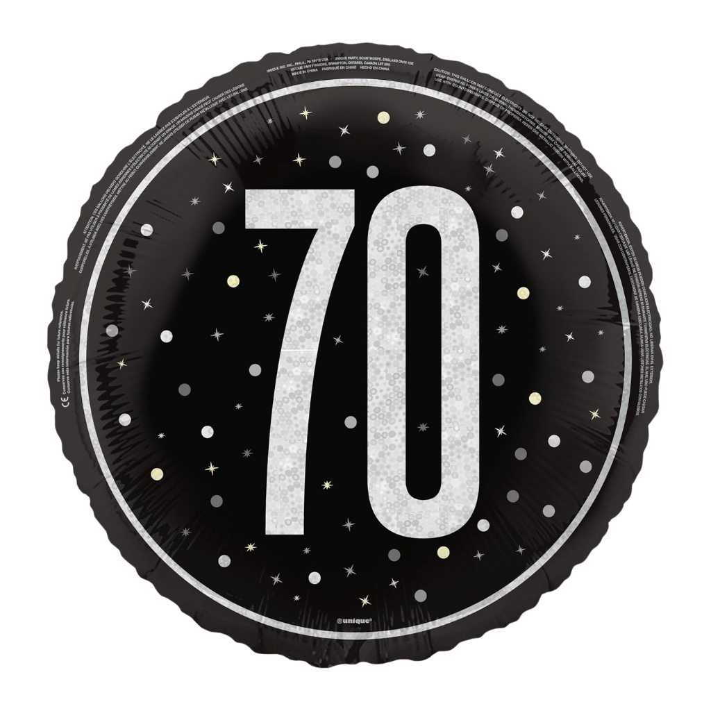70 Black & Silver Glitz
