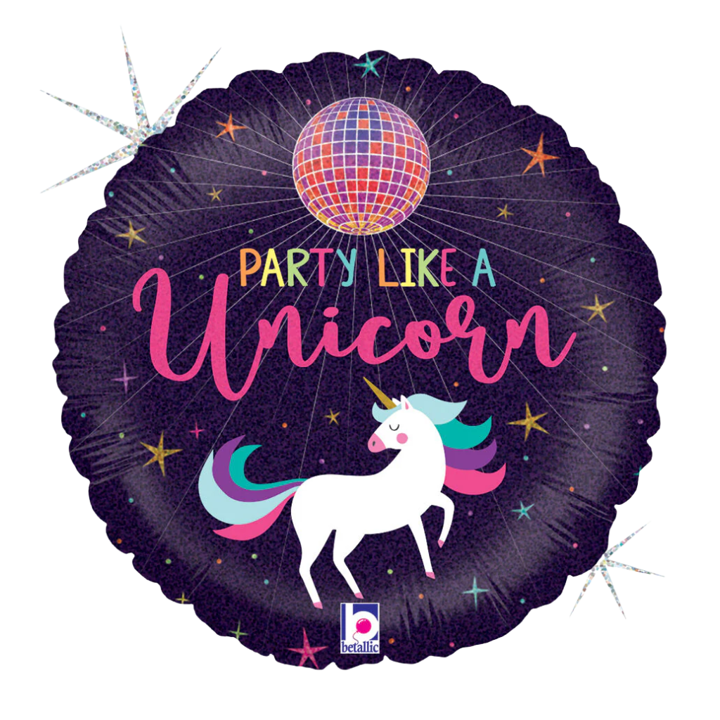 Party Like A Unicorn Purple Hologram