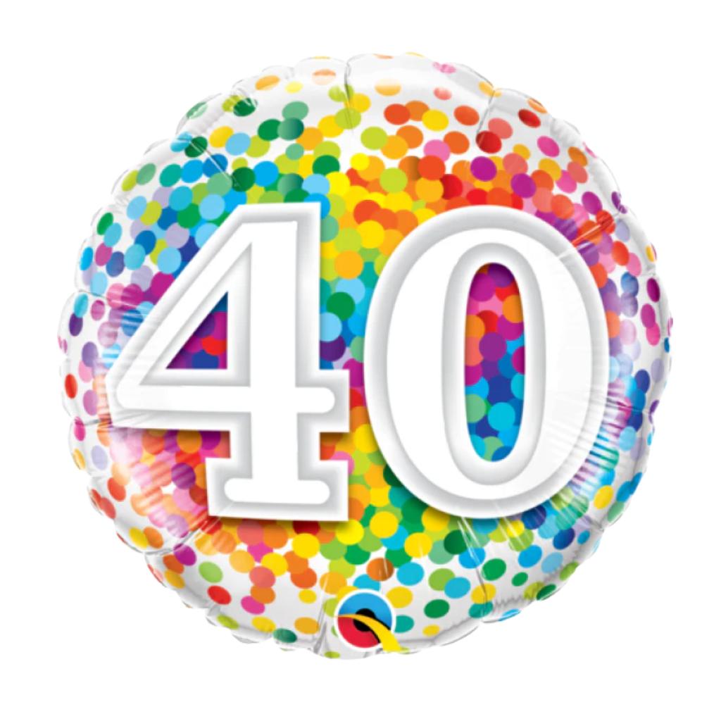 40 Rainbow Confetti