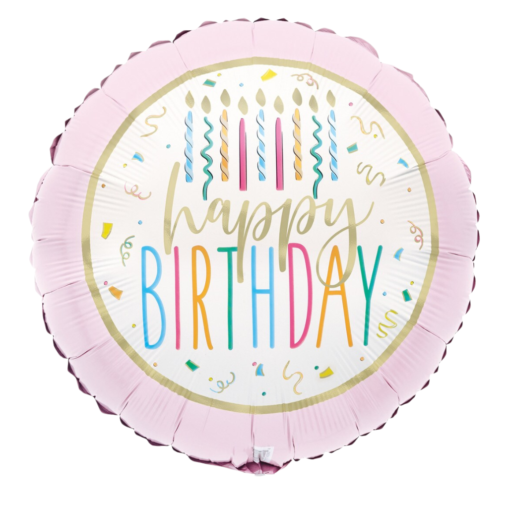 Happy Birthday Pastel Candles