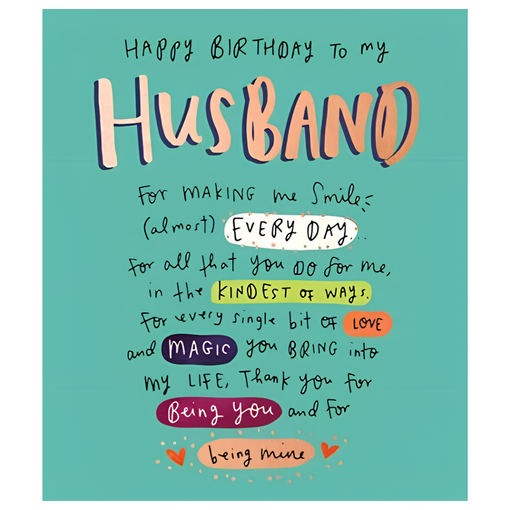 Happy Birthday to My Husband