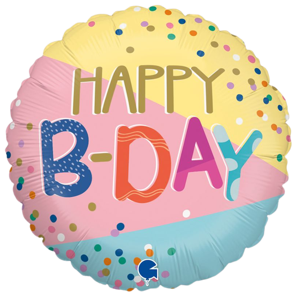 Happy Birthday Pastel Confetti