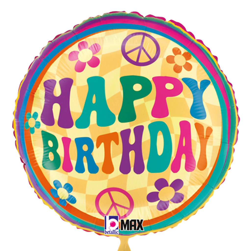 Happy Birthday Groovy Print