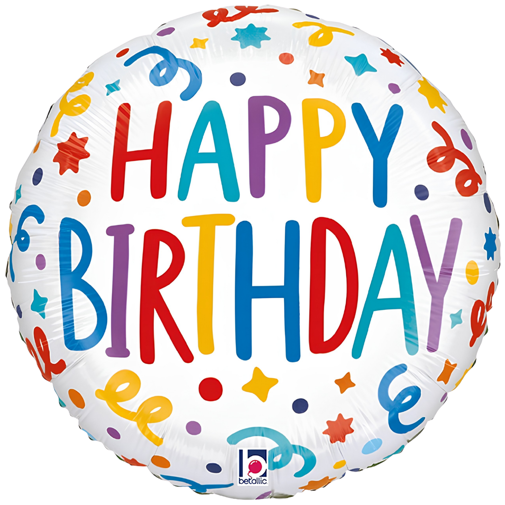 Happy Birthday Bright Streamers
