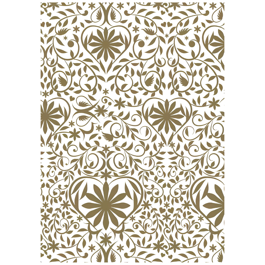 Folded Wrap - Formal Gold Swirl