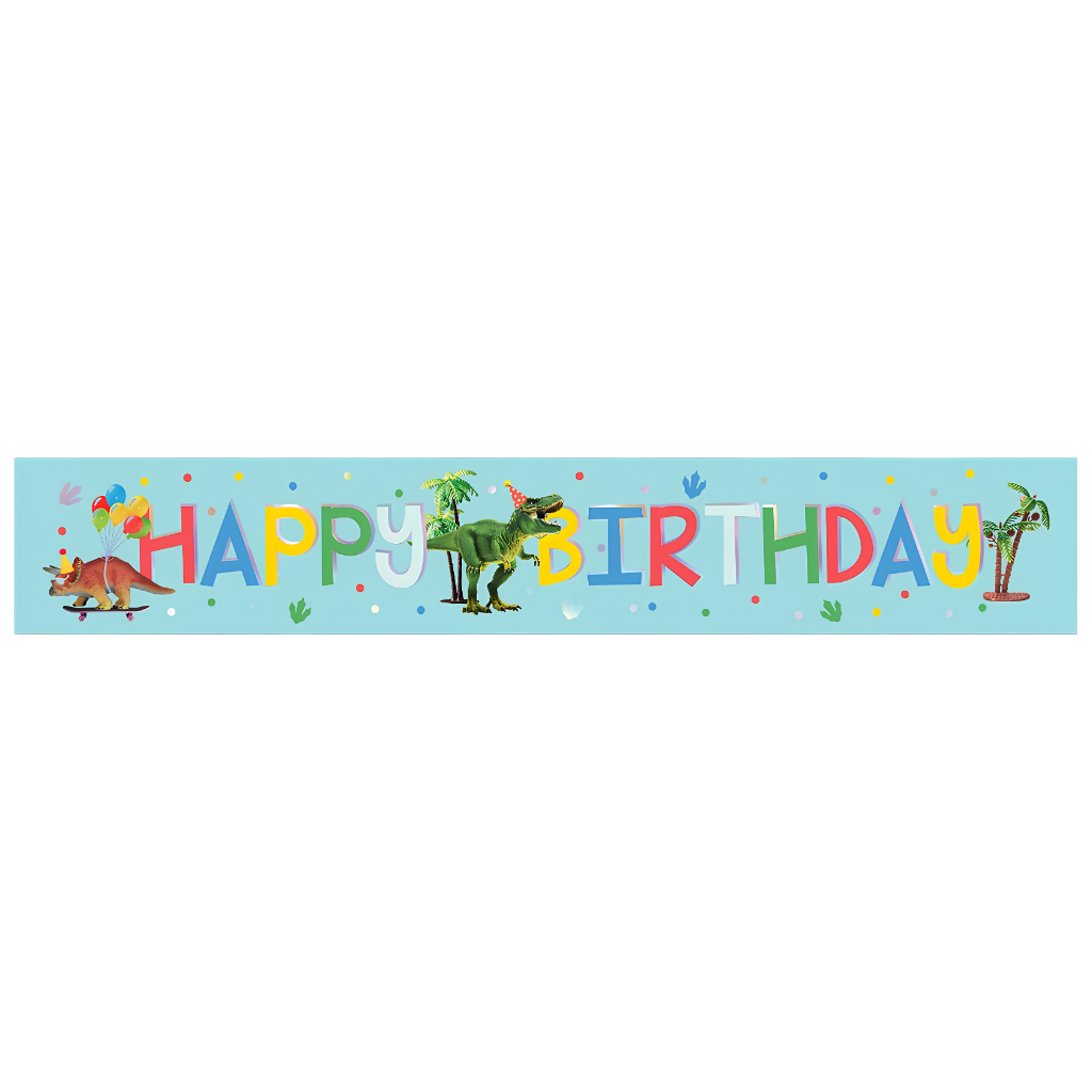 Dinosaur Birthday Banner