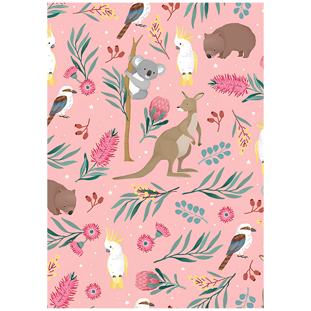 Folded Wrap - Aussie Animals