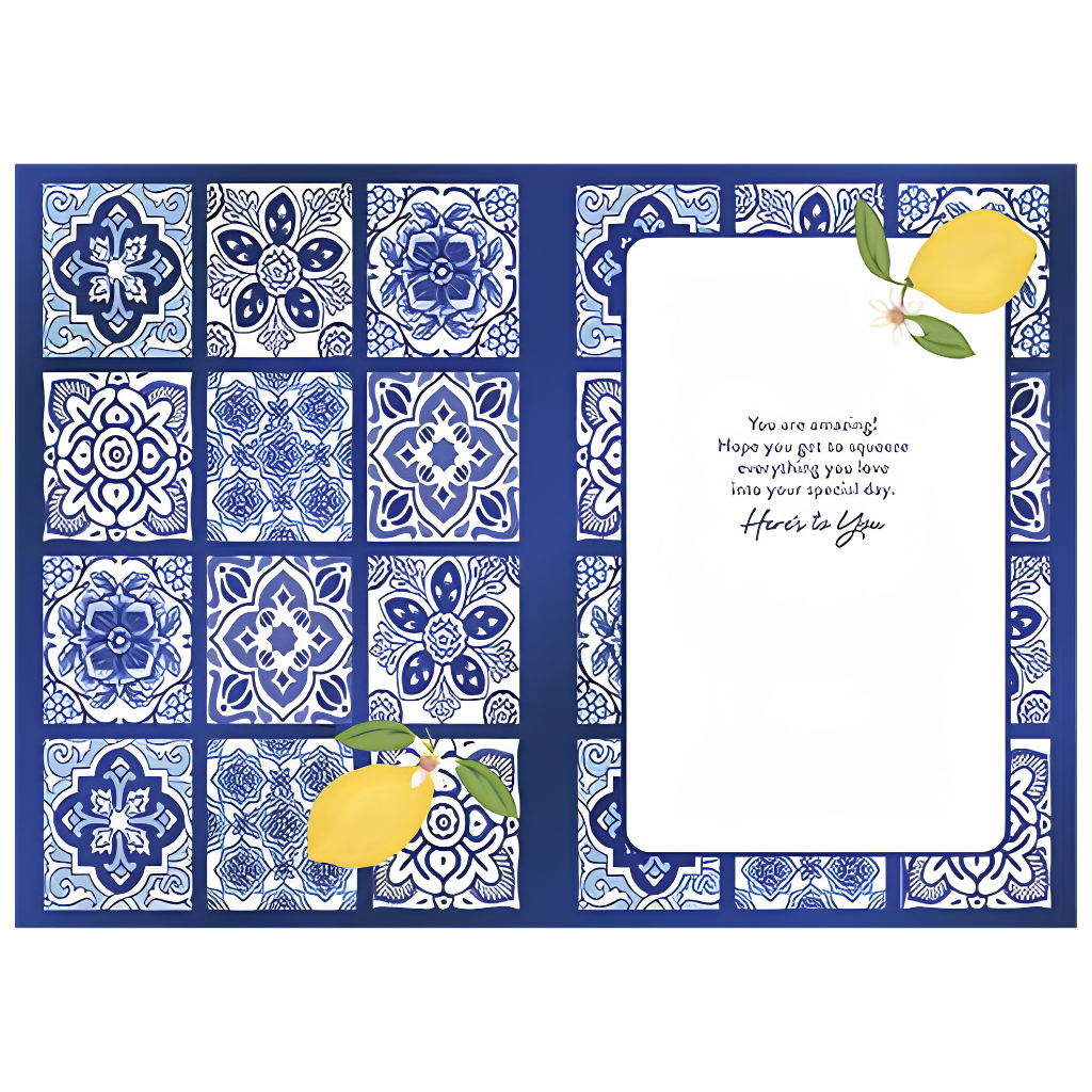 Happy Birthday to You, Amalfi Blue