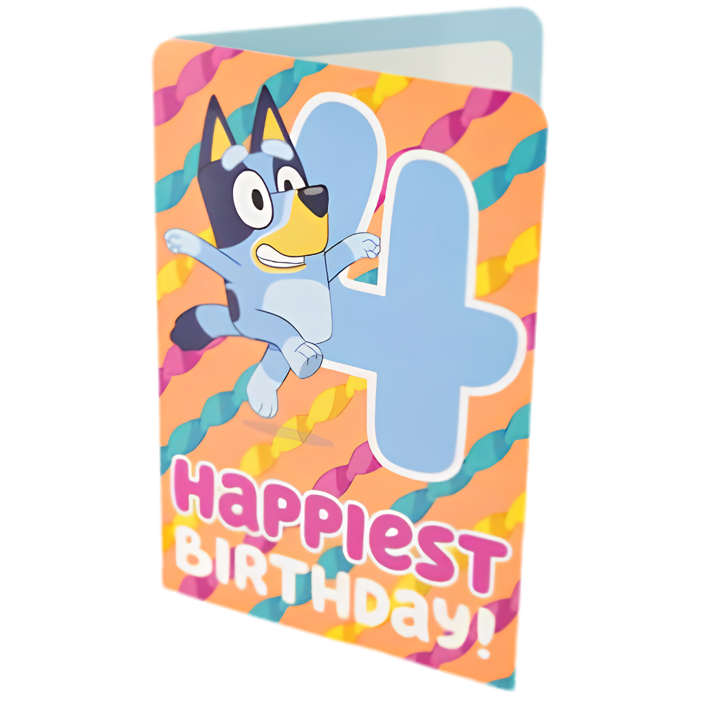 Happiest 4th Birthday Bluey
