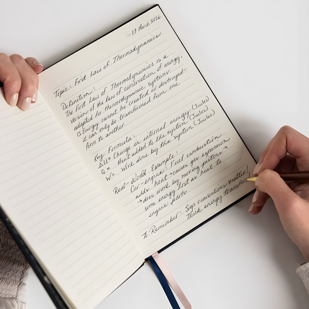 Bespoke Letterpress Notebook - Midnight (Lined)