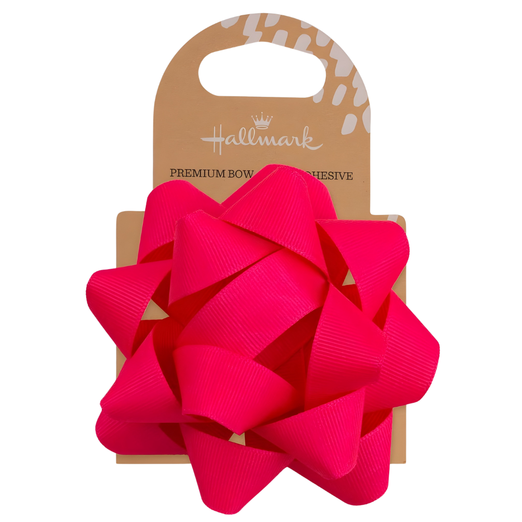 Fabric Gift Bow - Hot Pink (10cm)