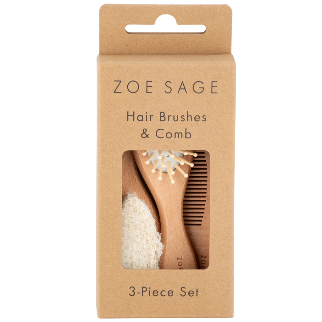 Zoe Sage Brush & Comb Set