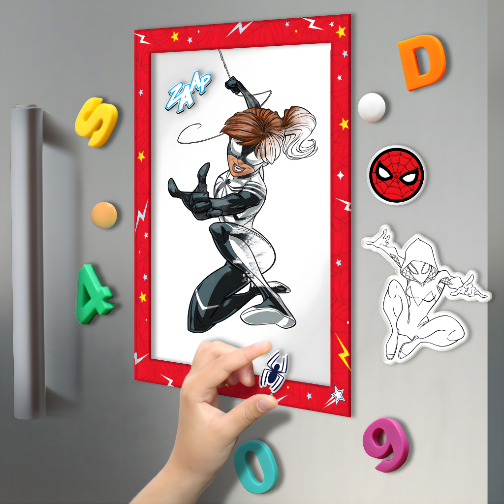 Spider-Man Colour-Me Magnets & Colouring Book