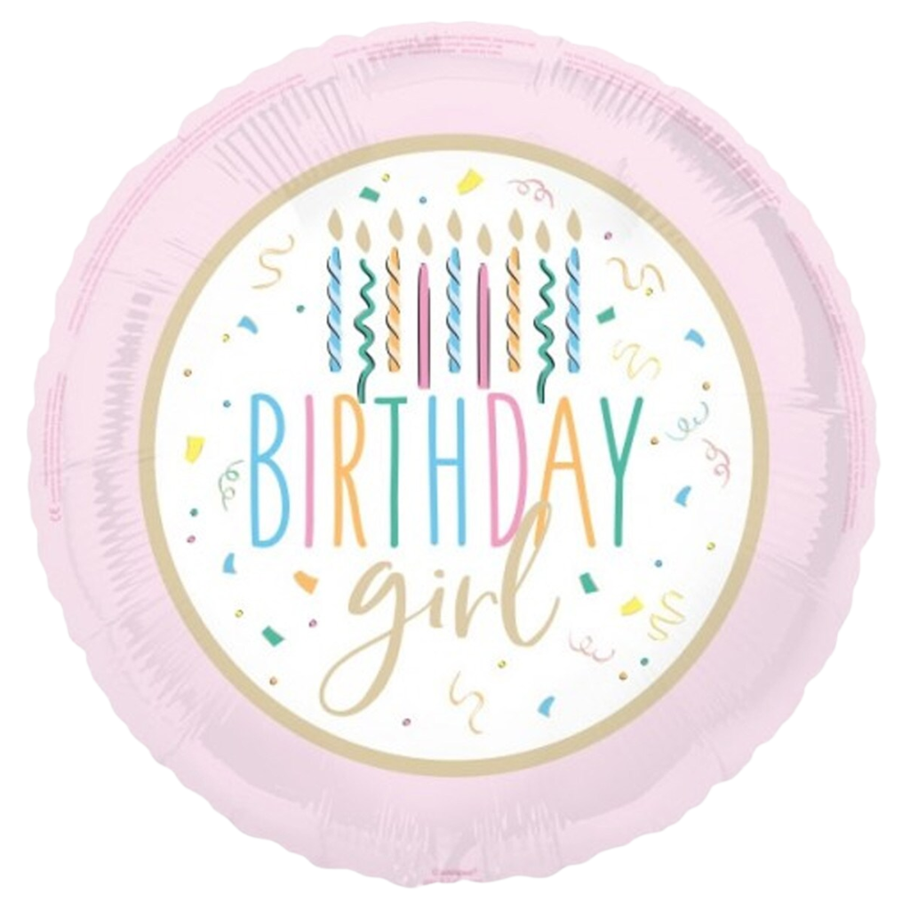 Birthday Girl Pink Confetti