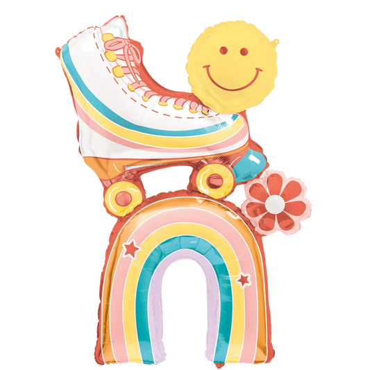 Rollerskate And Rainbow