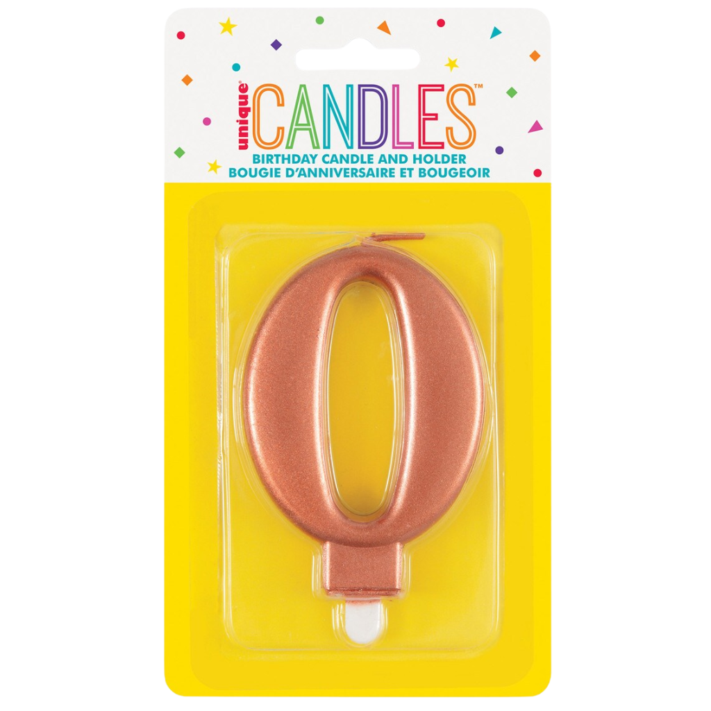 Numeral Candle Zero [Col.:ROSE GOLD]