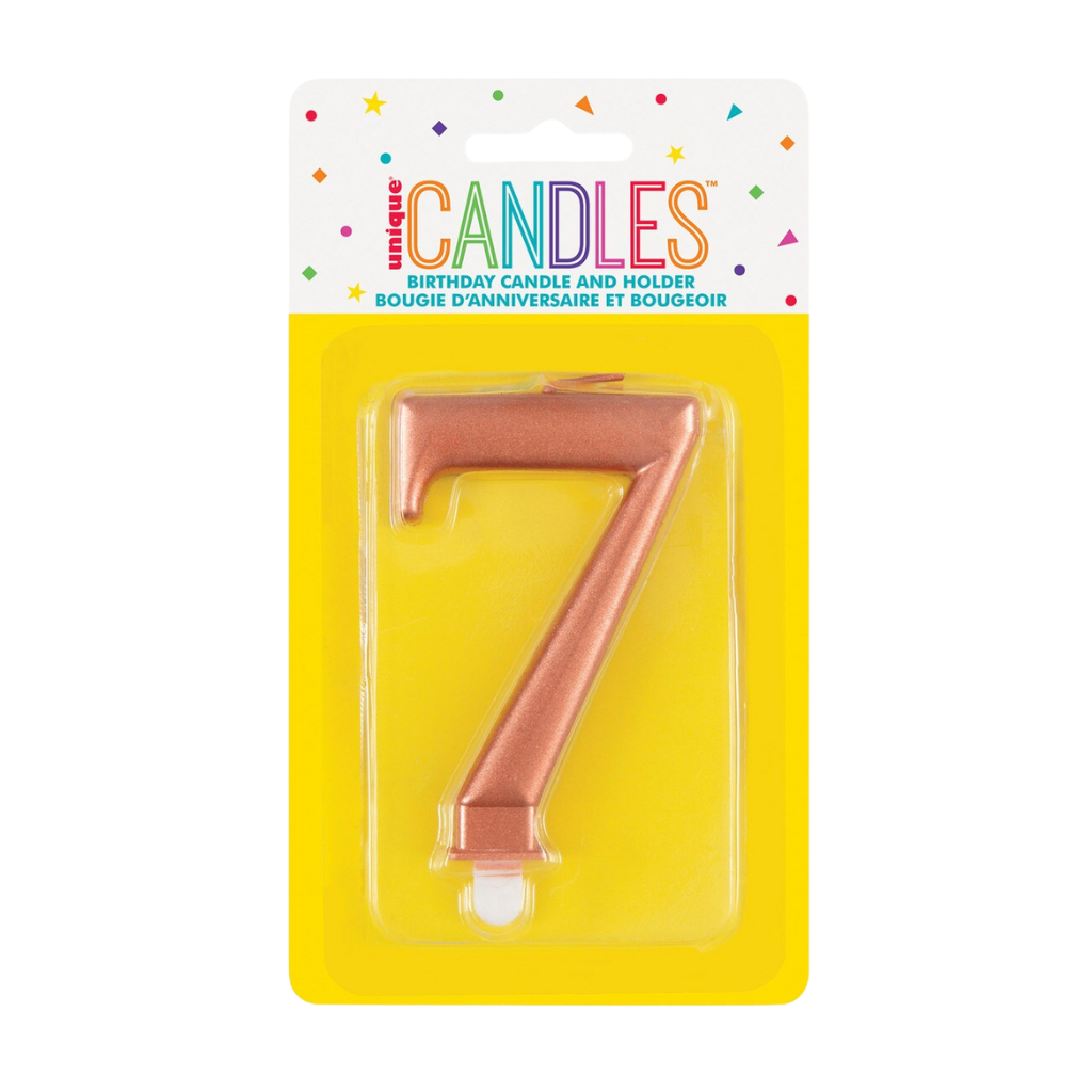 Numeral Candle Seven [Col.:ROSE GOLD]