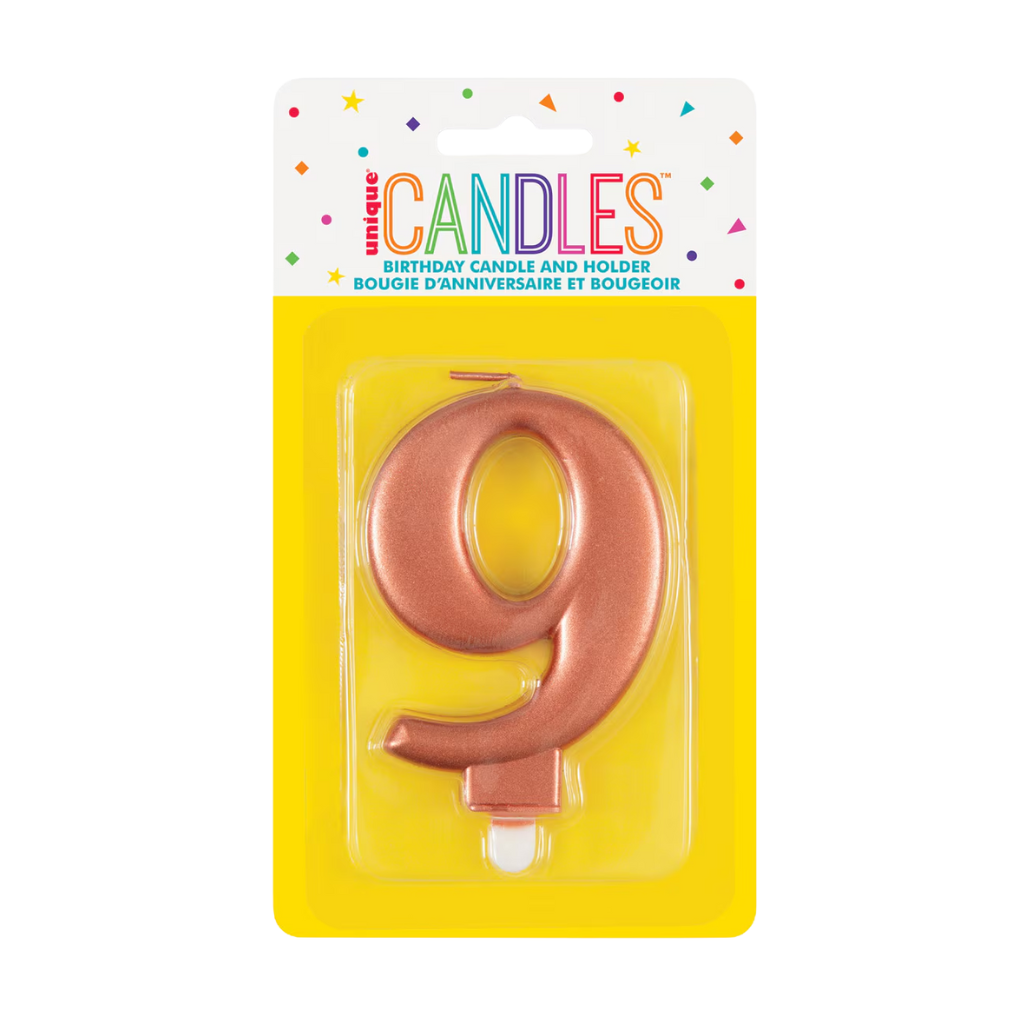 Numeral Candle Nine [Col.:ROSE GOLD]