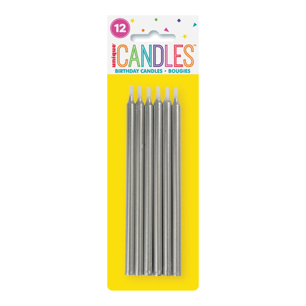 12pk Tall Candle [Col.:SILVER]