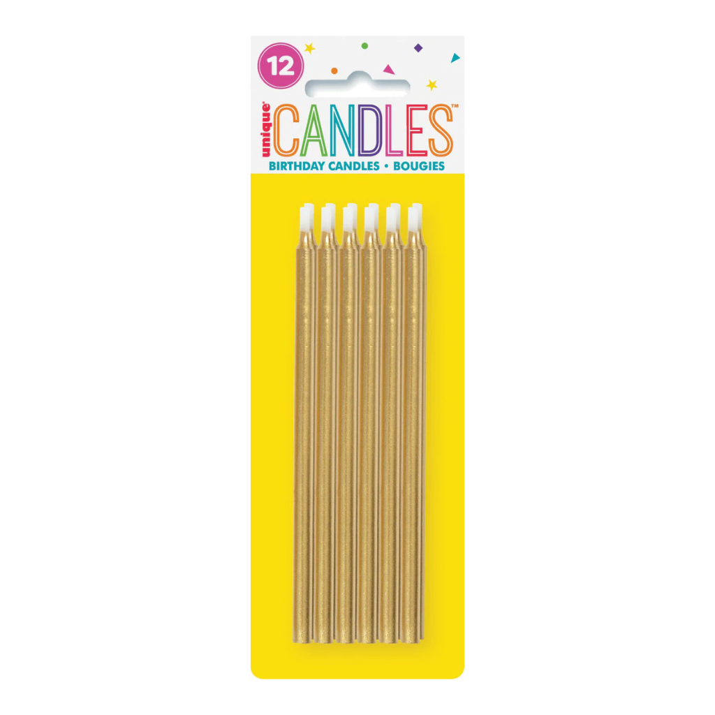 Tall Candle (12pk) [Col.:GOLD]