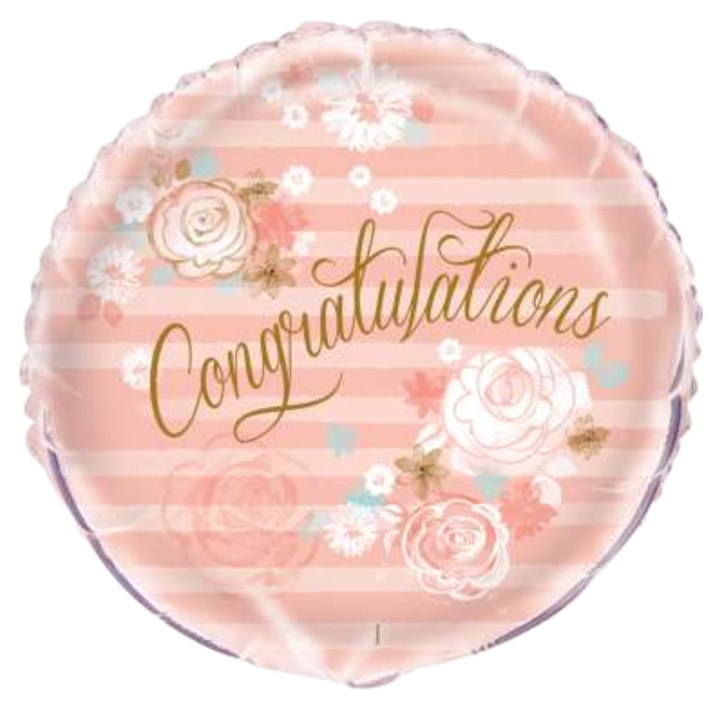 Congratulations Pink Floral 