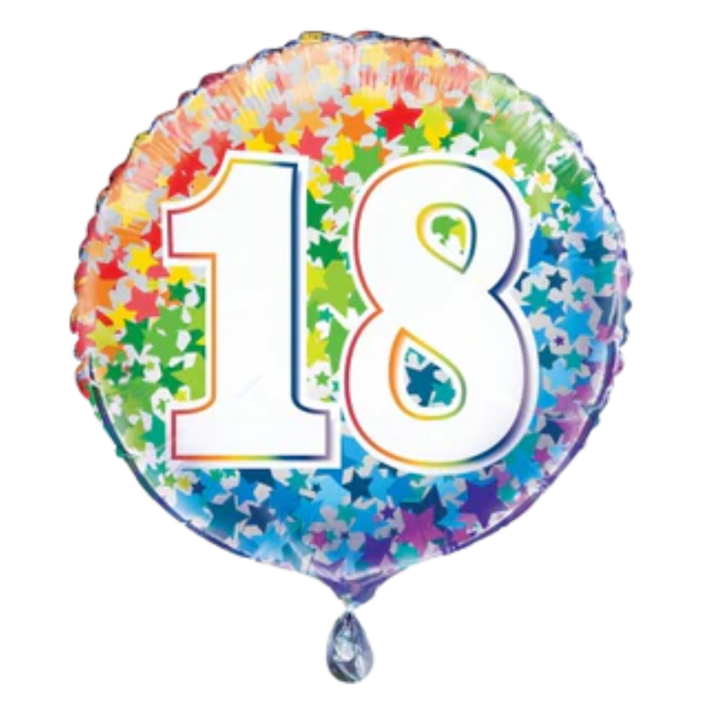 18 Rainbow Confetti