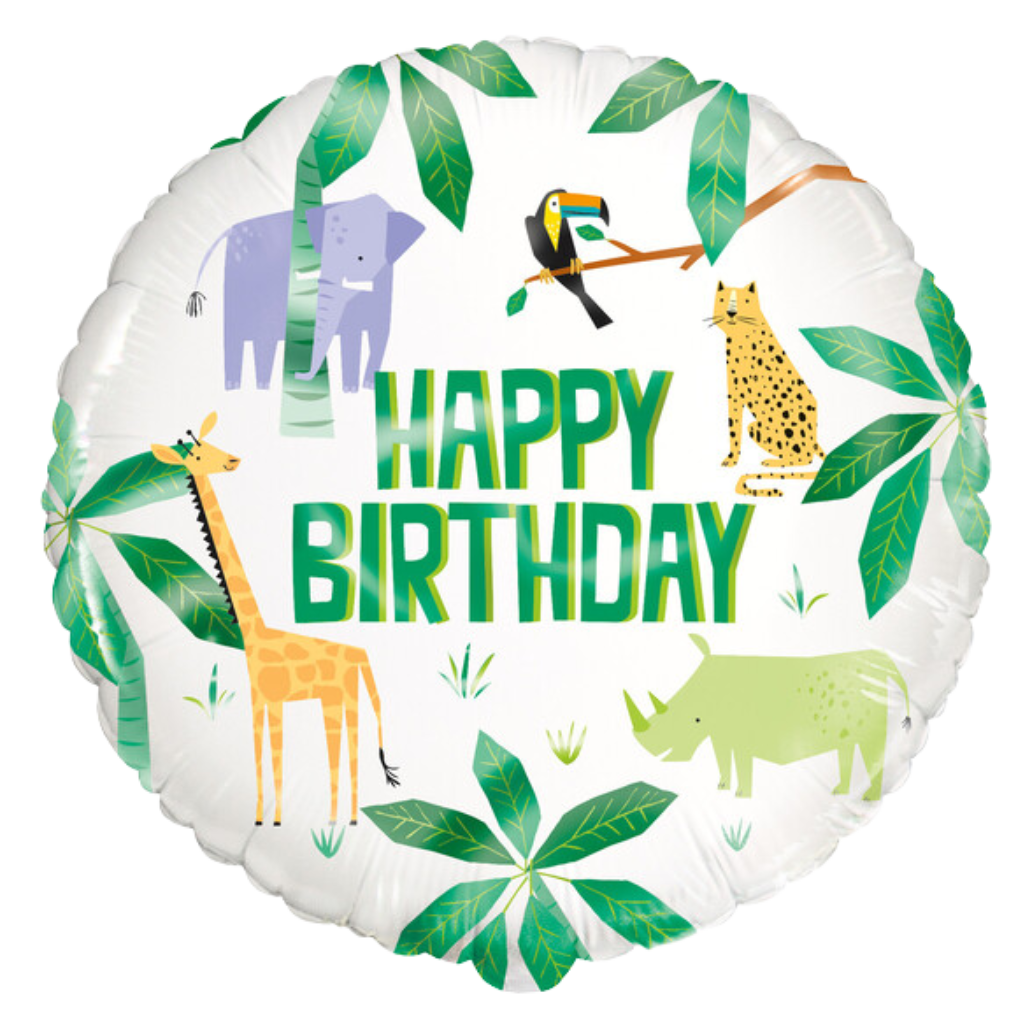 Happy Birthday Safari Animals