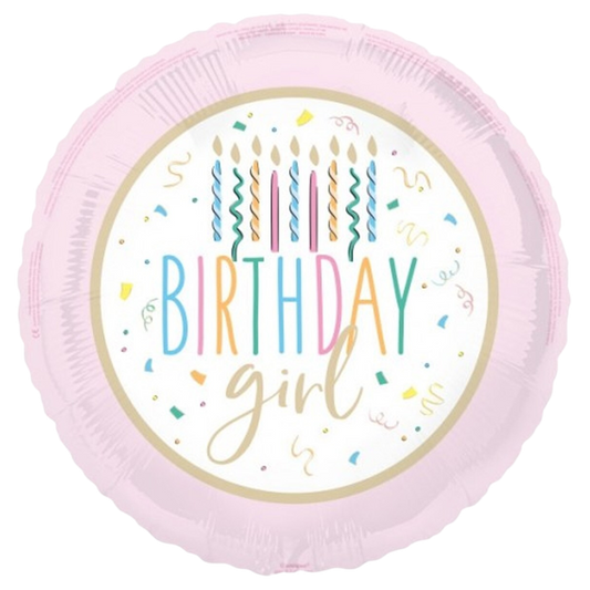Birthday Girl Pink Confetti