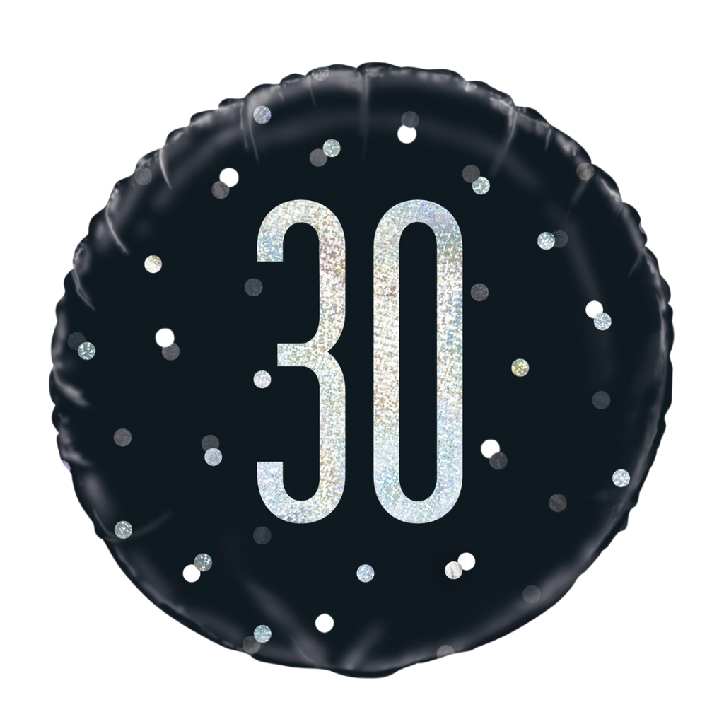 30 Black & Silver