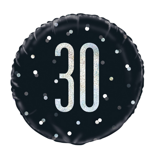 30 Black & Silver