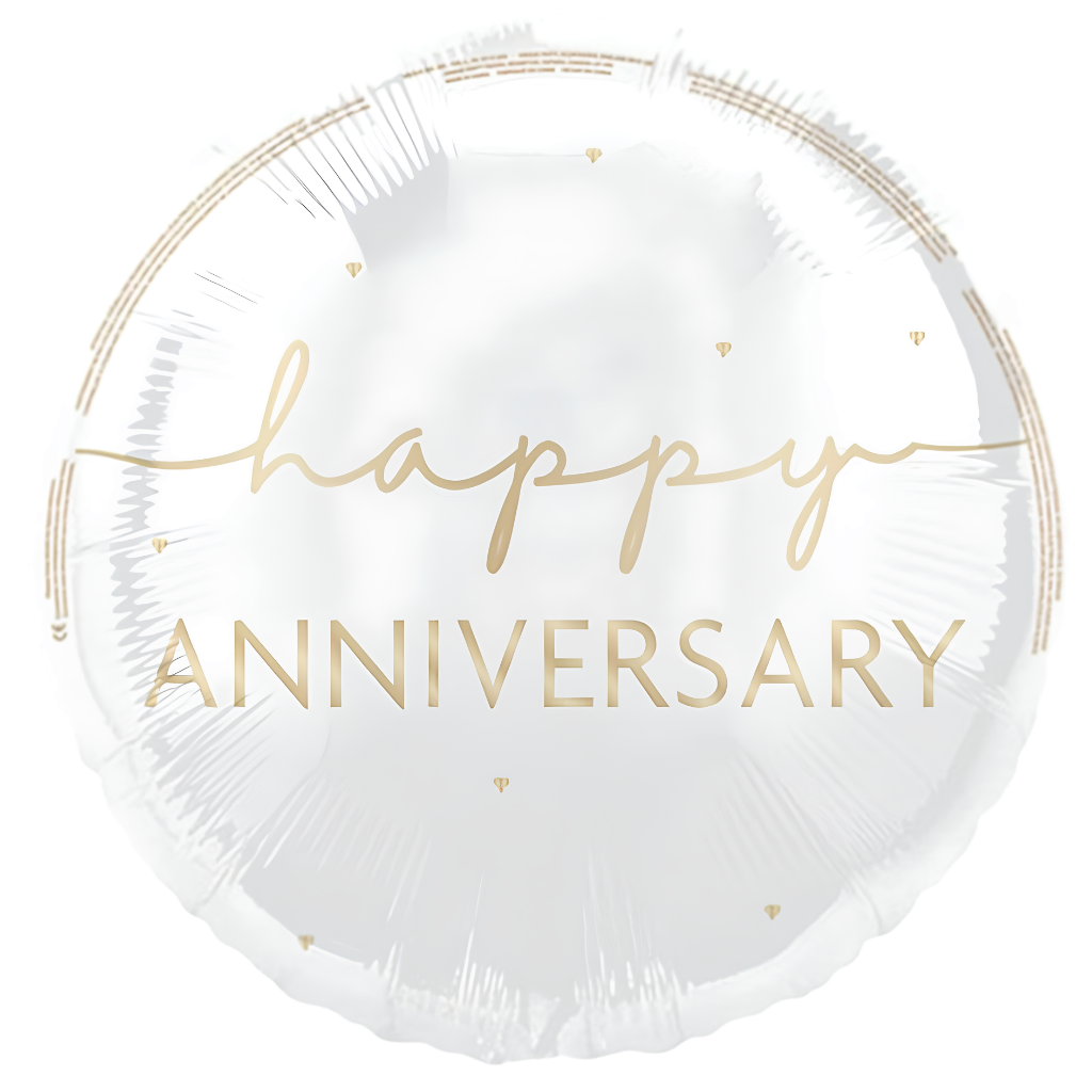 Happy Anniversary Gold Script