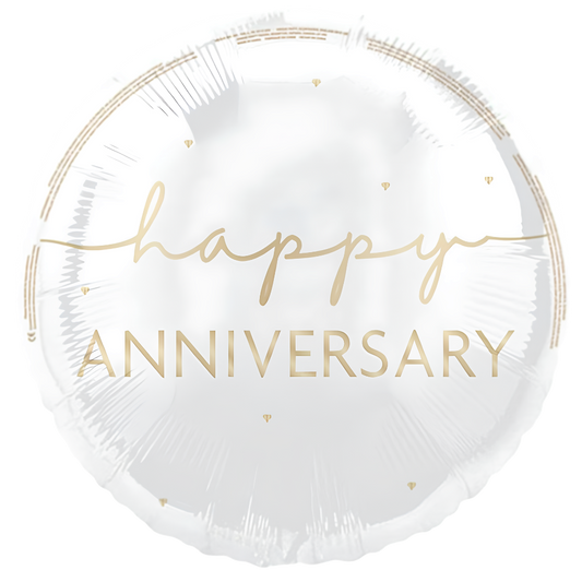 Happy Anniversary Gold Script