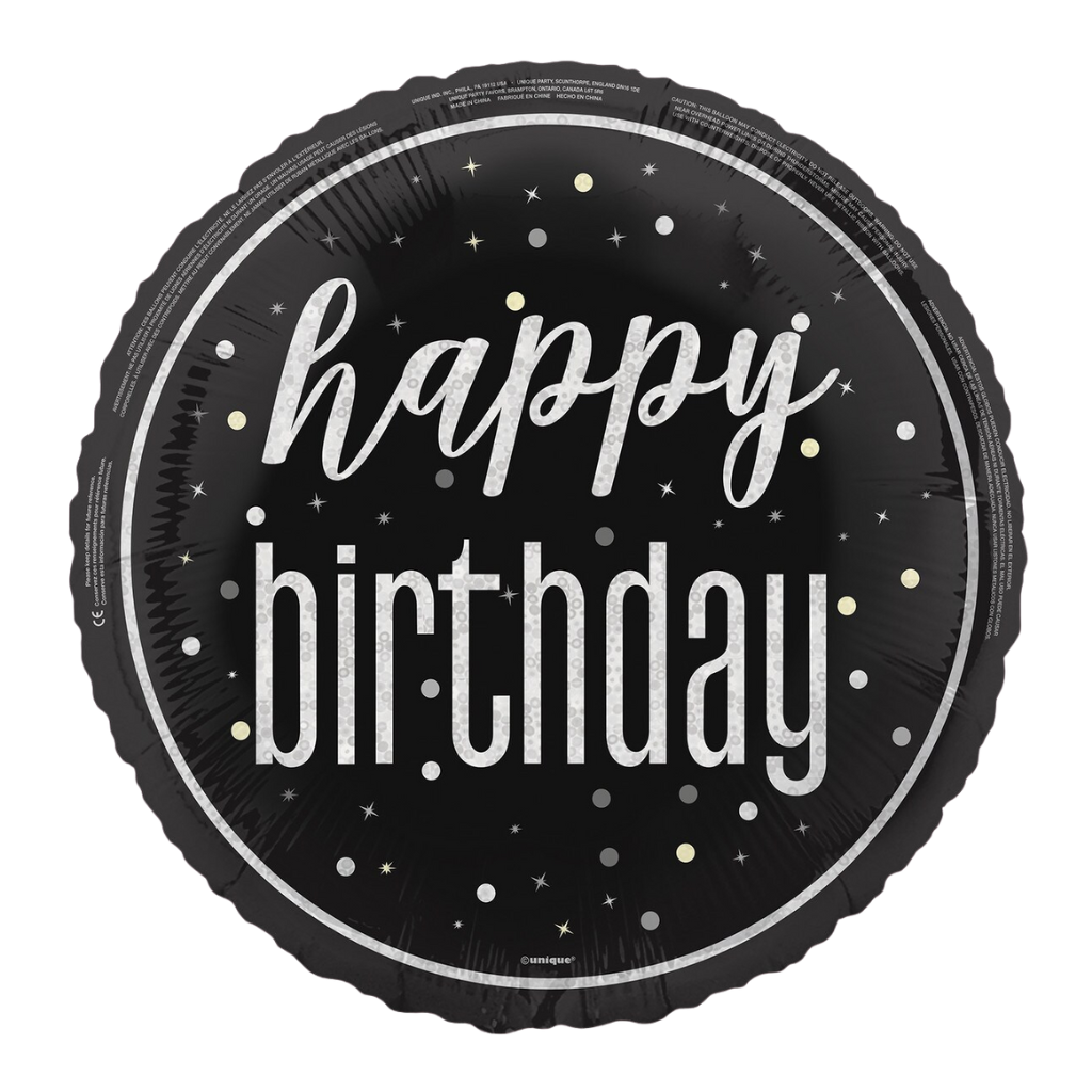 Happy Birthday Black Glitz