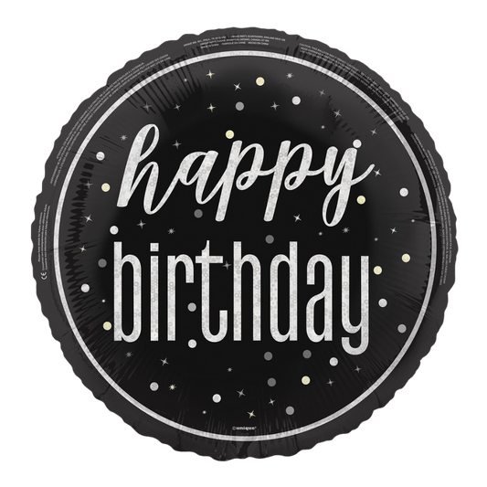 Happy Birthday Black Glitz