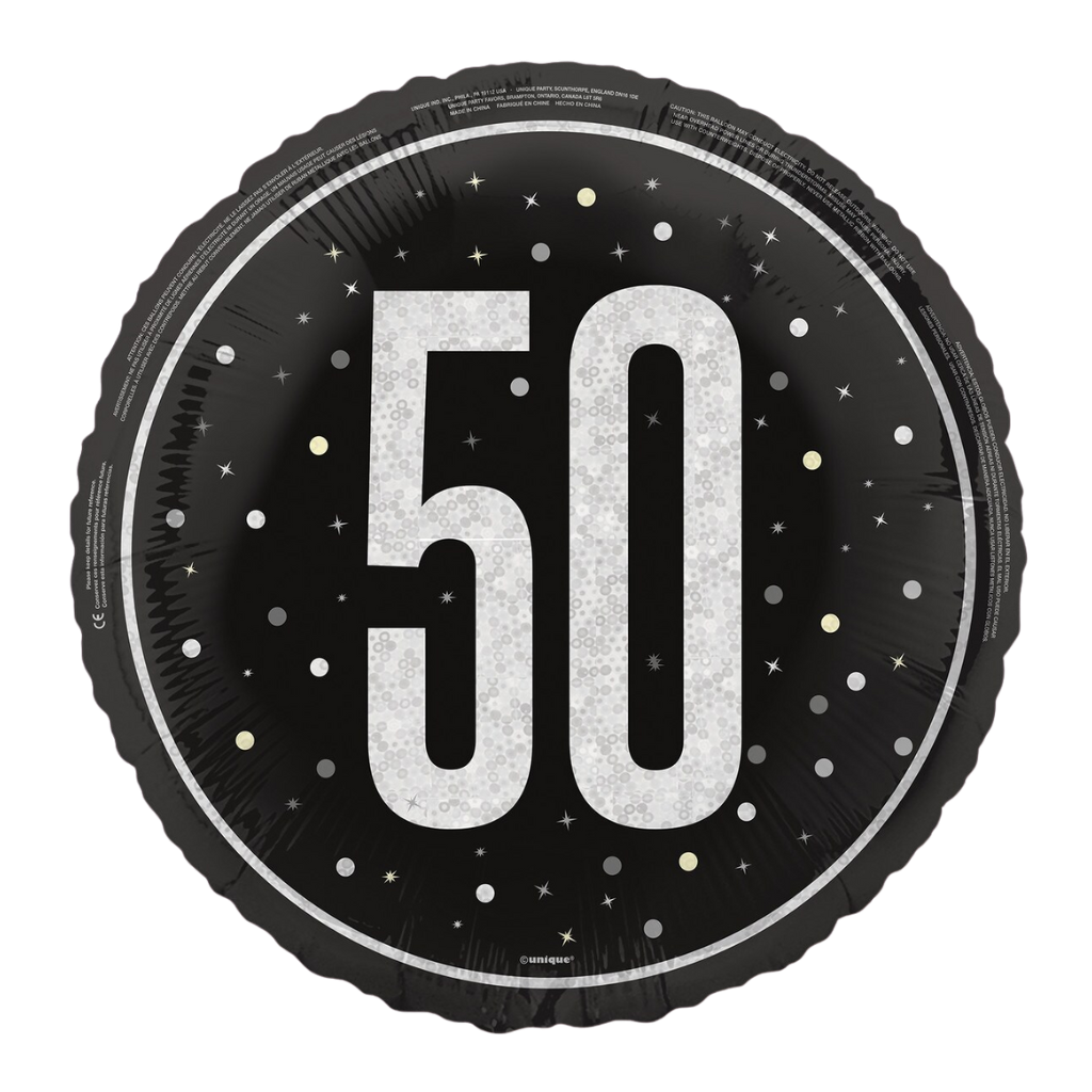 50 Black & Silver