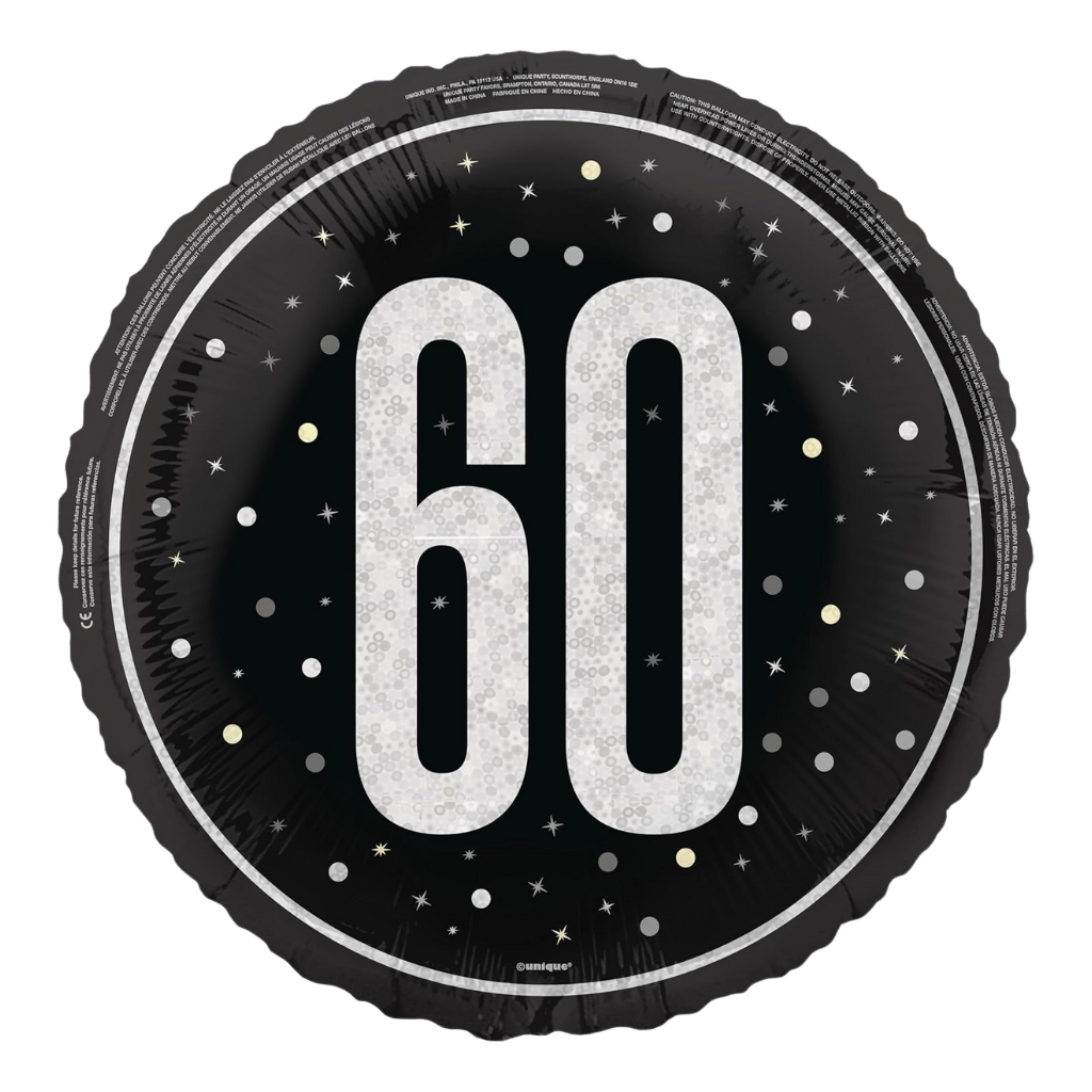 60 Black & Silver