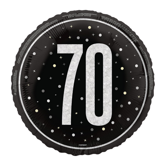 70 Black & Silver Glitz