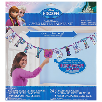 Frozen Jumbo 'Add an Age' Birthday Banner