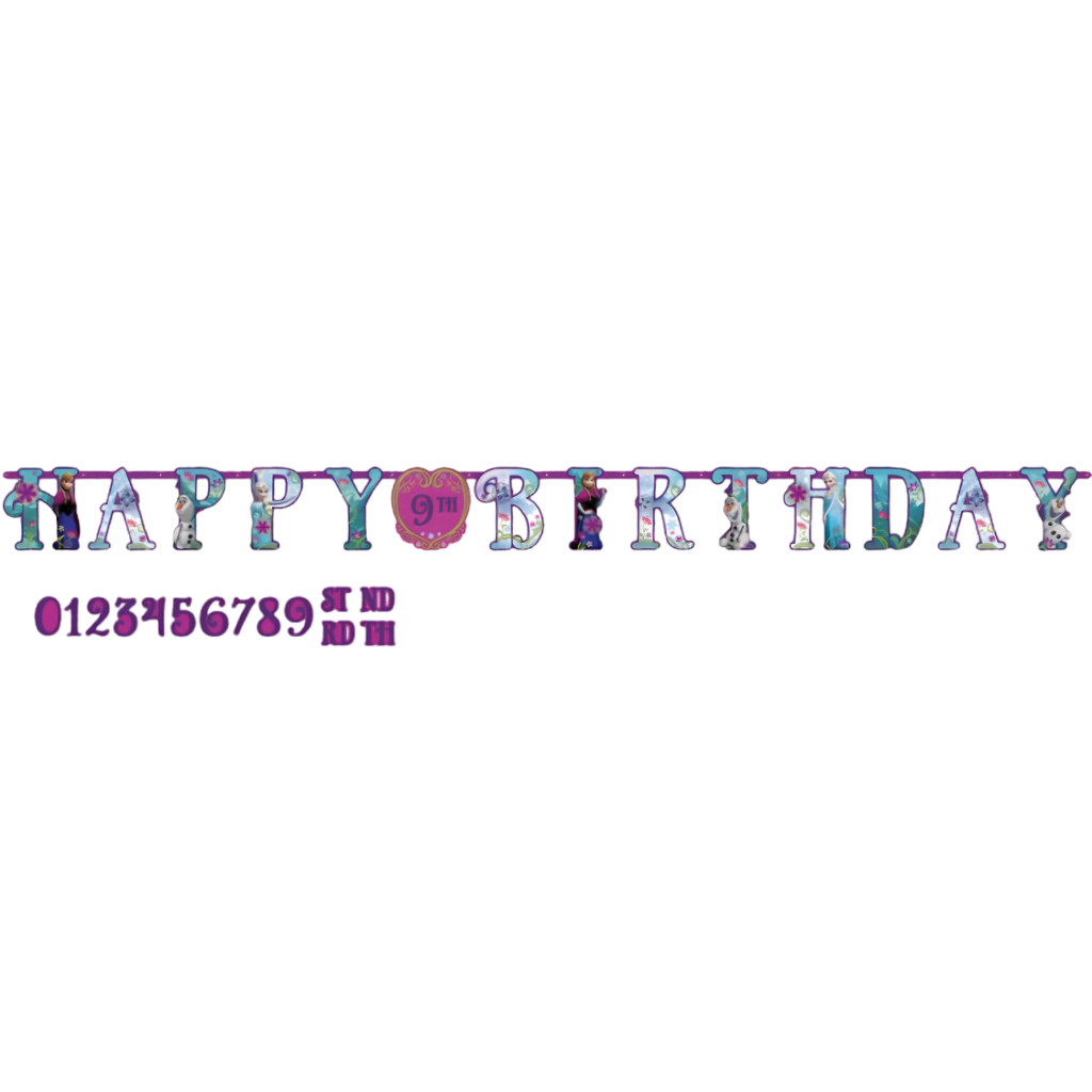 Frozen Jumbo 'Add an Age' Birthday Banner