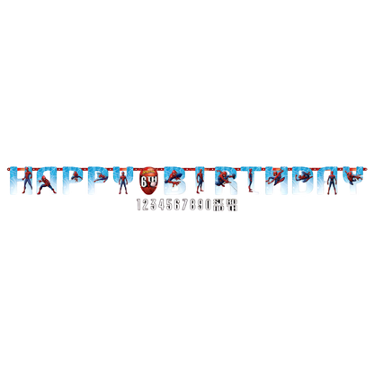 Spiderman Jumbo 'Add an Age' Birthday Banner