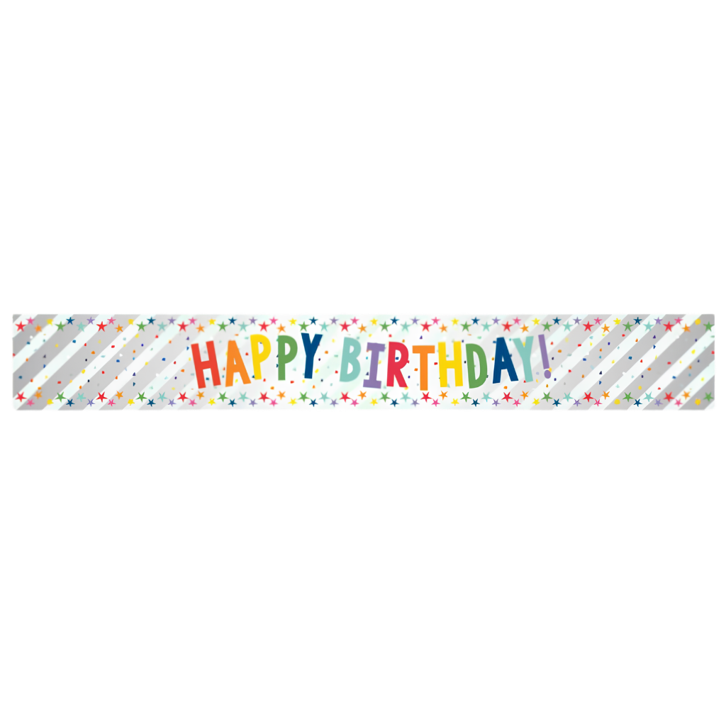 Rainbow Birthday Banner