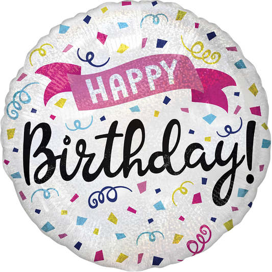 Happy Birthday Hologram Sparkle