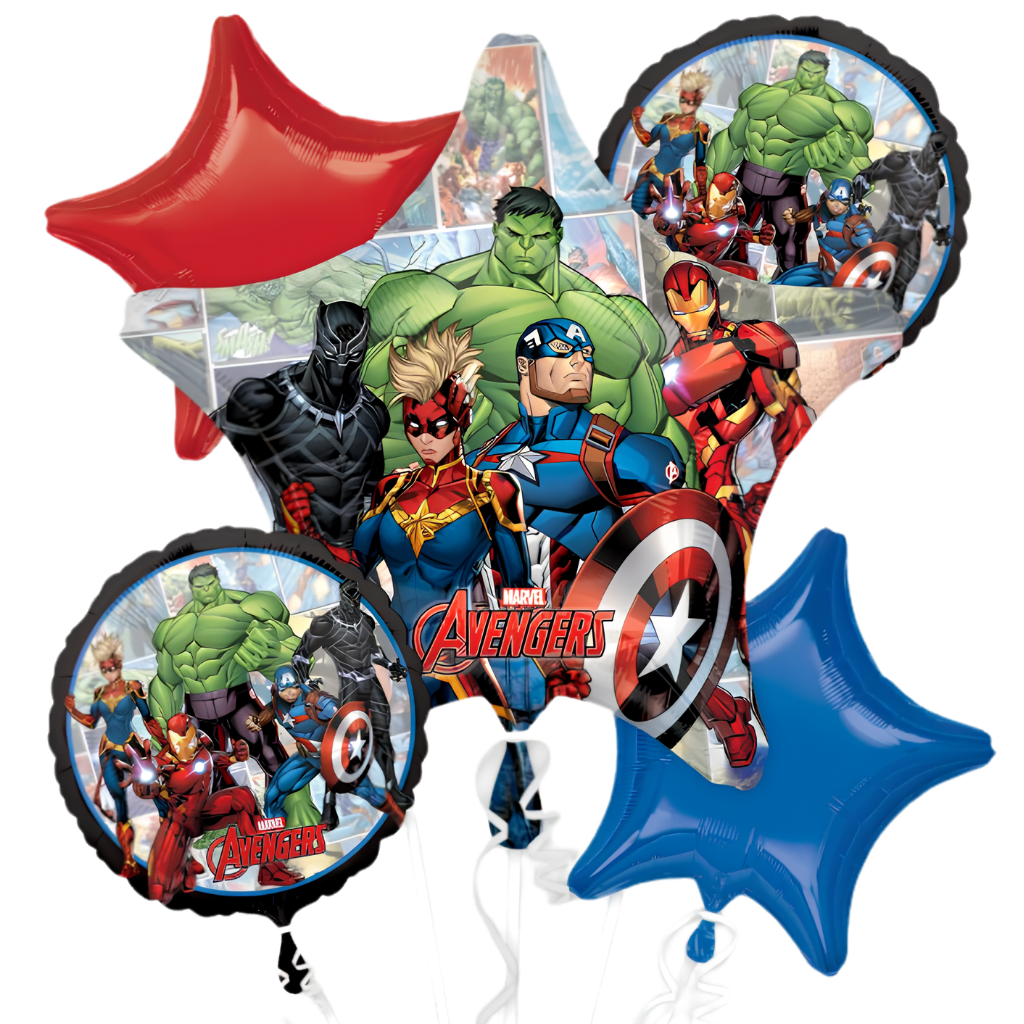 Marvel Avengers 5pc Balloon Bouquet