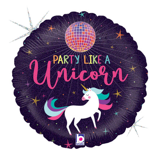Party Like A Unicorn Purple Hologram