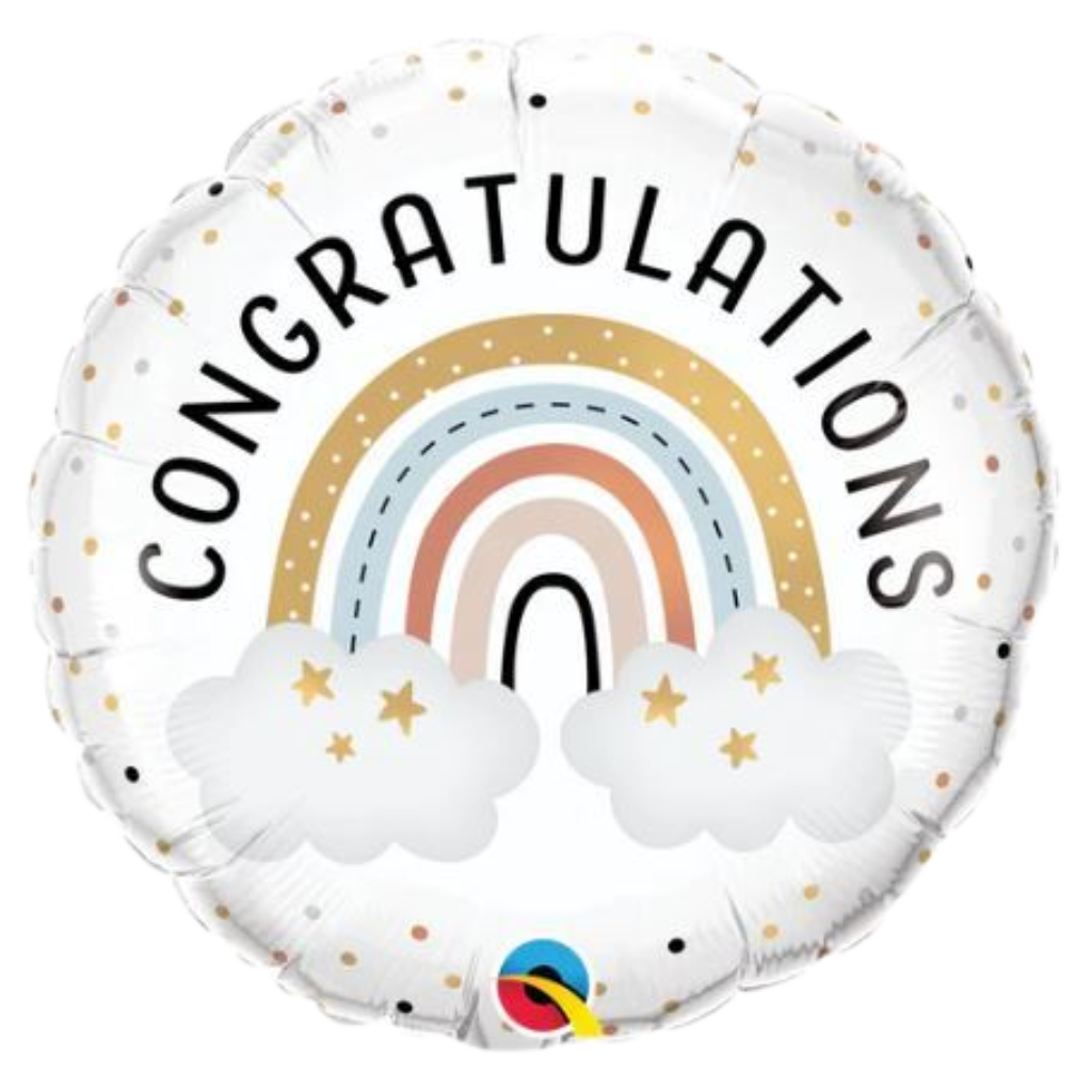 Congratulations Boho Rainbow