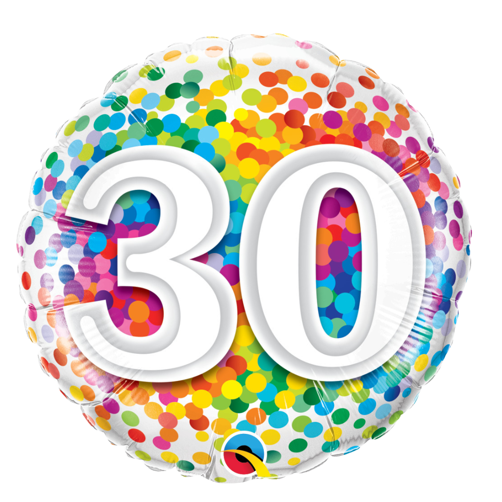 30 Rainbow Confetti