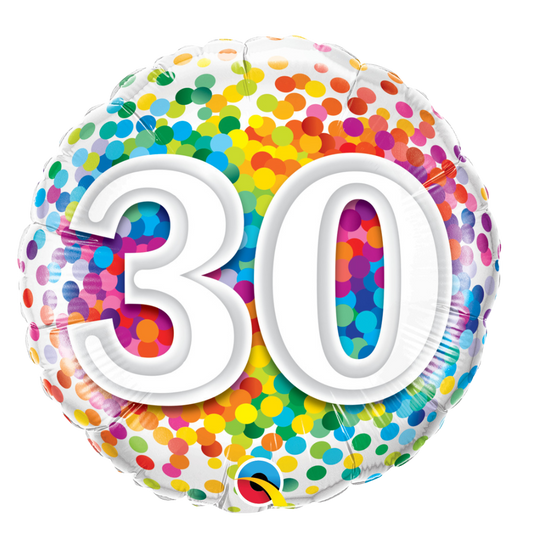 30 Rainbow Confetti