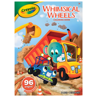 Whimsical Wheels Colouring Book